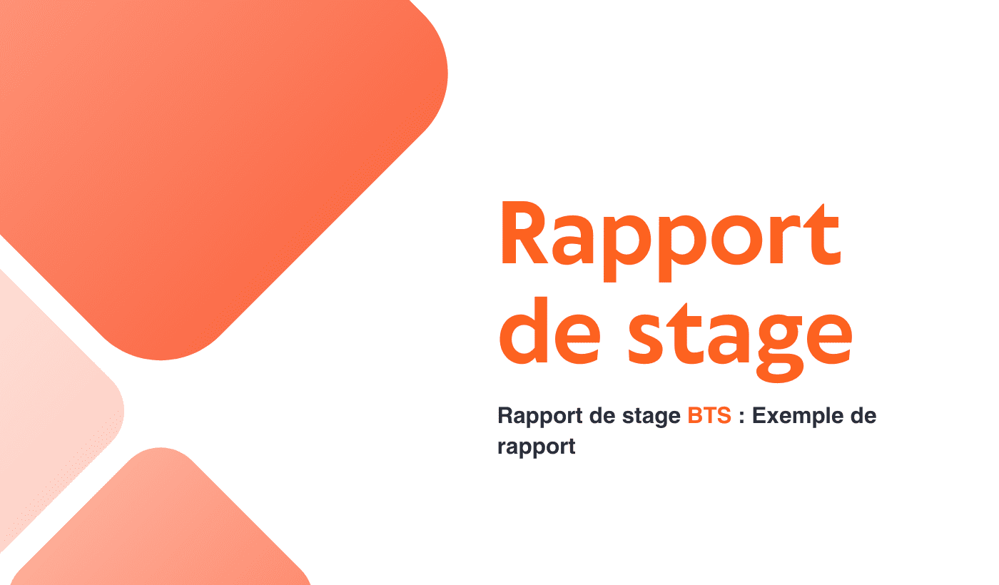 Rapport de stage BTS