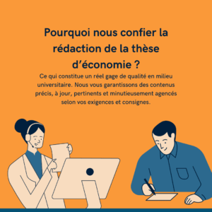 rédaction de la thèse d'économie