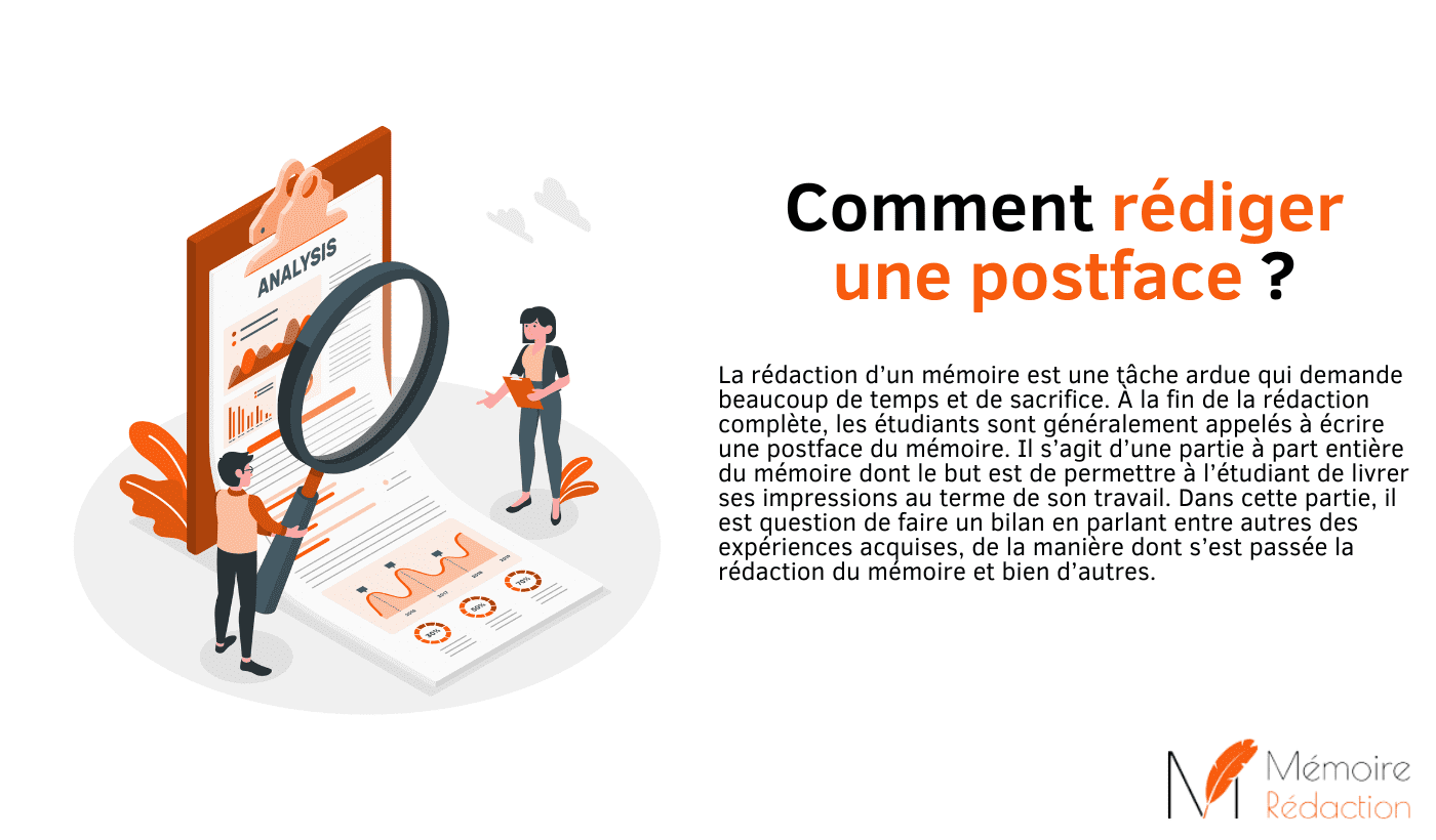postface mémoire