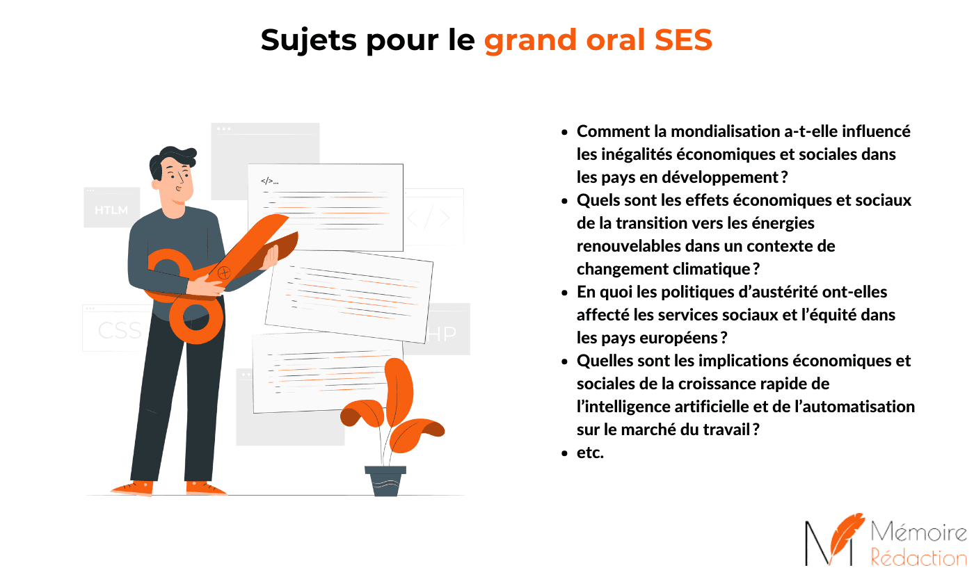 sujet grand oral ses