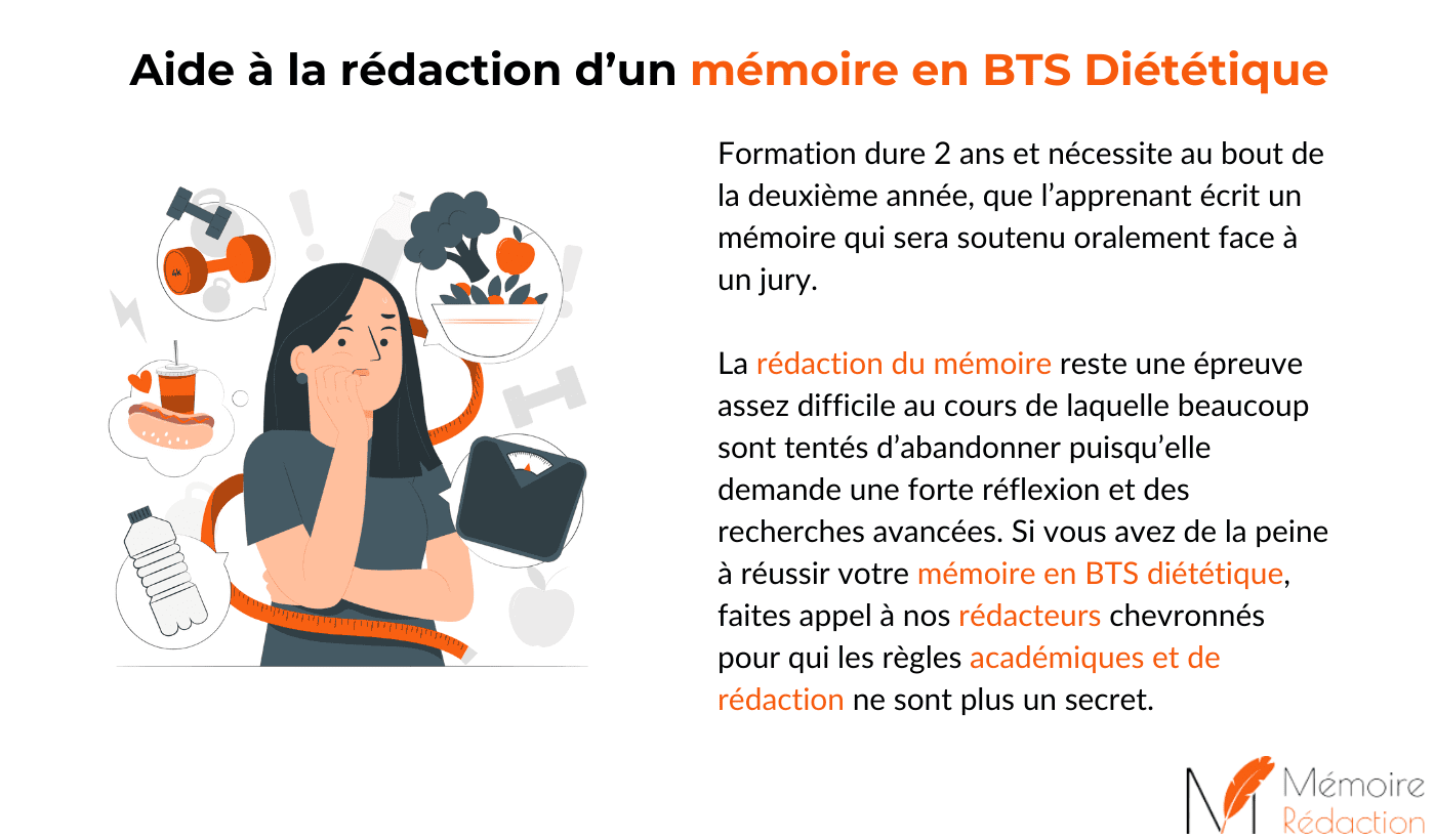 rédaction mémoire bts diététique