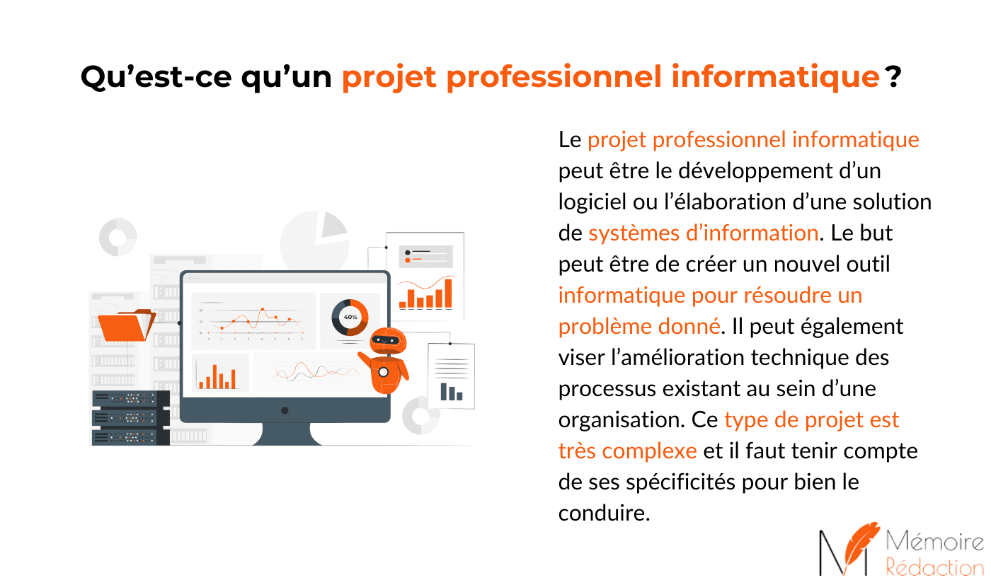 projet professionnel informatique