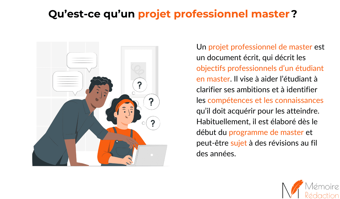 projet professionnel master